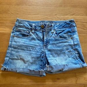 American Eagle Midi Jean Shorts